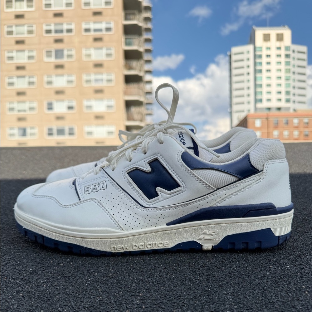 New Balance 550 Golf Shoes White/Navy – Worn Once – Size 13